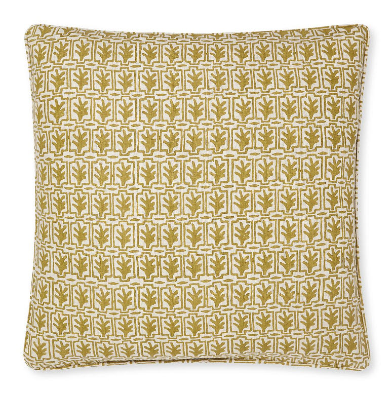 Walter G Cassis Olive Linen Cushion