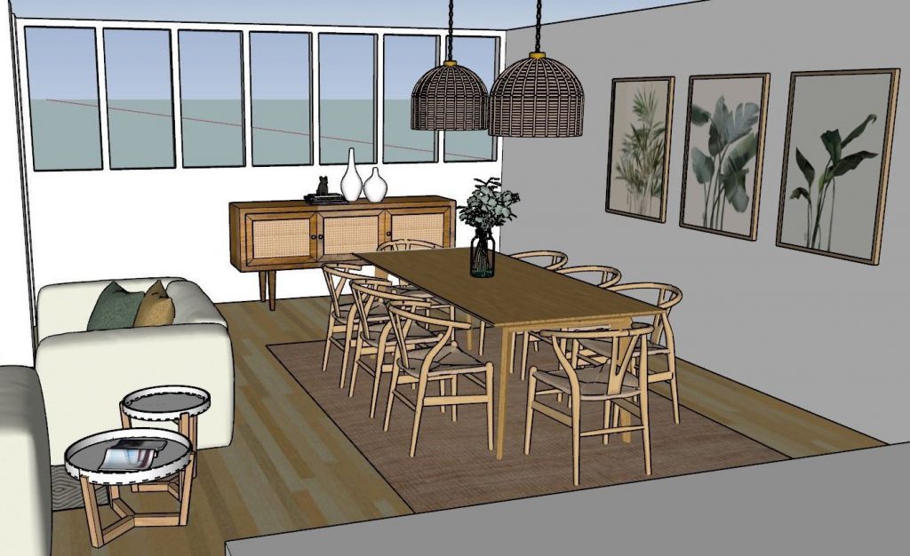 3d-design-dining-room Belhams Interiors 3D Design
