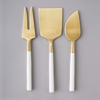 Nel Lusso Bianco Cheese Knife Set