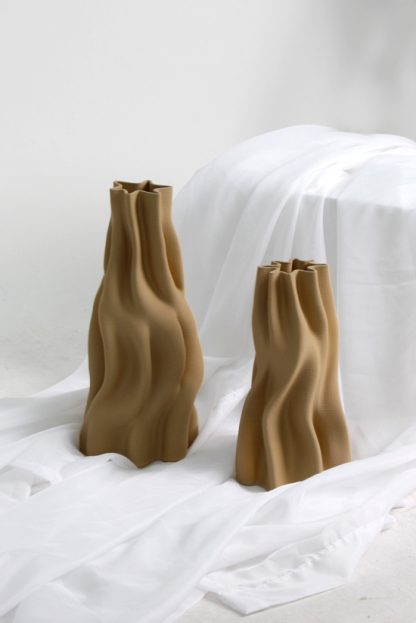 Anouk Beige 3D Ceramic Vase Small