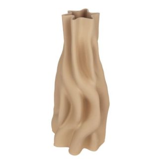 Anouk Beige 3D Printed Ceramic Vase Large