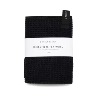 Barkly Basics black microfibre tea towel