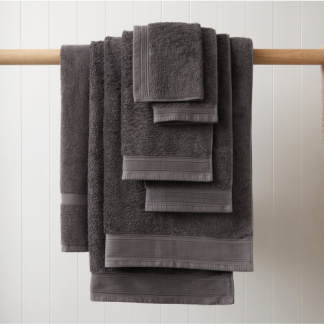 Wallace Cotton Oasis Towel Set in Charcoal