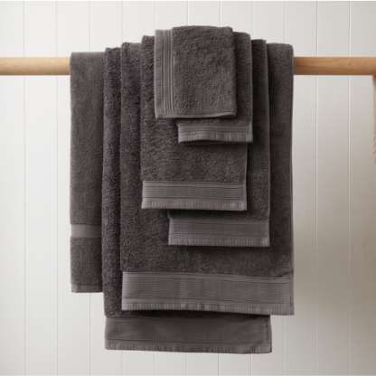 Wallace Cotton Oasis Towel Set in Charcoal