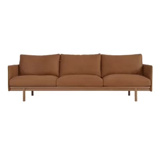 Tolv Pensive 3 Seater Sofa - Camel Leather