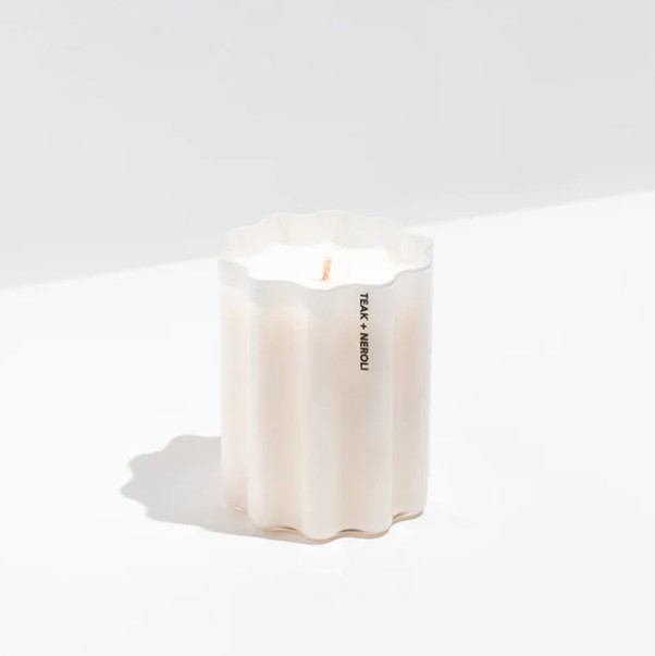 Fazeek Teak and Neroli Wave Candle