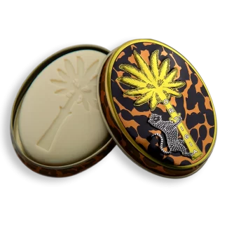 Ortigia Sicilia Ambra Nera Soap in Tin