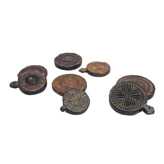 Baron Imports Carved Wooden Plate