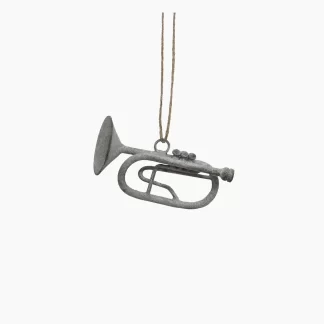 French Country Hanging Trumpet Ashe Grey