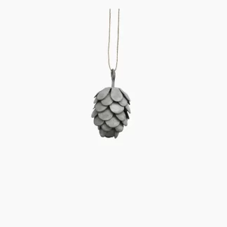 French Country Pinecone Short Ash Grey