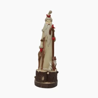 Tall Santa with Forest Animals