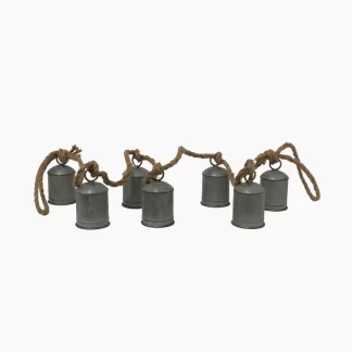 French Country Cow Bell on Rope Strand