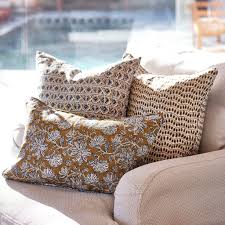 Walter G Uluwatu Tobacco Linen Cushion