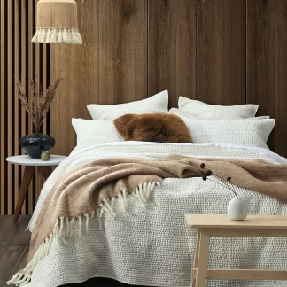 MM Linen Loom Coverlet Set Chalk