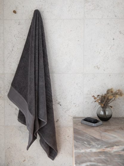 Wallace Cotton Oasis Towel Set - Charcoal
