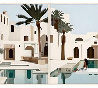 Tangier Canvas Art Set of 2