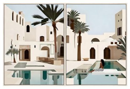 Tangier Canvas Art Set of 2