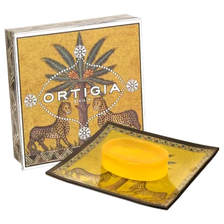 Ortigia Sicilia Zagara Glass Plate and Soap